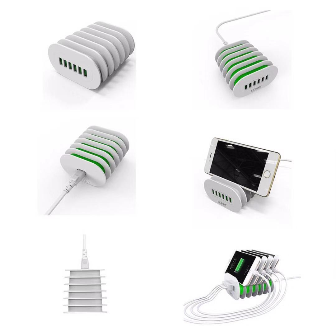 LDNIO USB AUT0-ID COMPATIBLE CHARGER 6-PORT 7A DESKTOP CHARGER